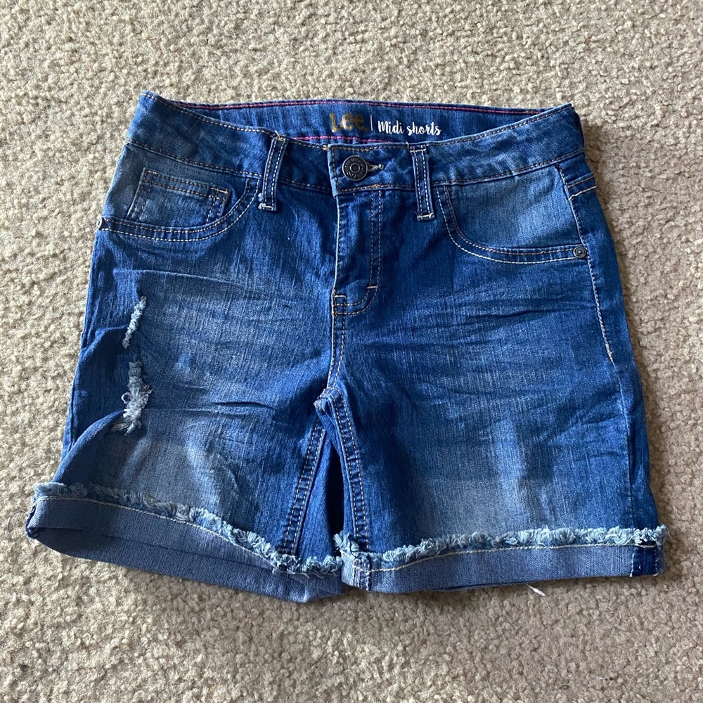 Lee midi shorts girls size 12